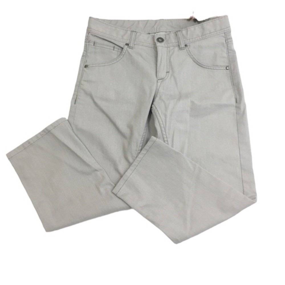Athleta Frontier Capri Gravel Gray Denim, Size 4